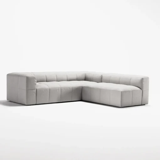 Decotique Mure 3-Personers Sofa Med Åben Ende Højre Moonwhite