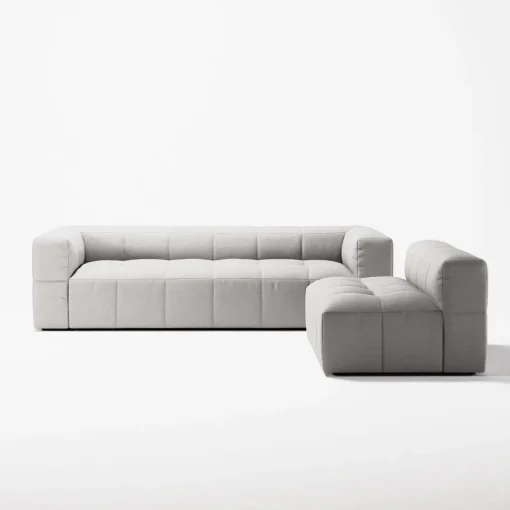 Decotique Mure 3-Personers Sofa Med Åben Ende Venstre Moonwhite
