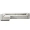 Decotique Mure 4-Personers Sofa Med Åben Ende Venstre Steam/Hvid
