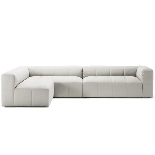 Decotique Mure 4-Personers Sofa Med Åben Ende Venstre Steam/Hvid