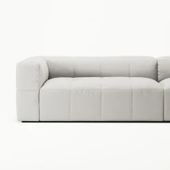 Decotique Mure 4-Personers Sofa Med Åben Ende Venstre Steam/Hvid