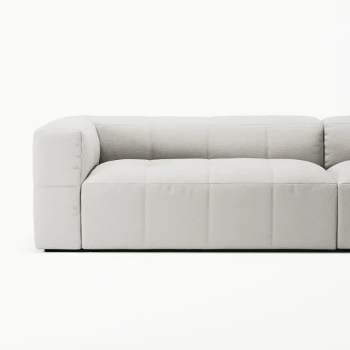 Decotique Mure 4-Personers Sofa Med Åben Ende Venstre Steam/Hvid