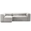 Decotique Mure 3-Personers Sofa Med Divan Venstre Moonwhite