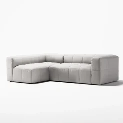 Decotique Mure 3-Personers Sofa Med Divan Venstre Moonwhite
