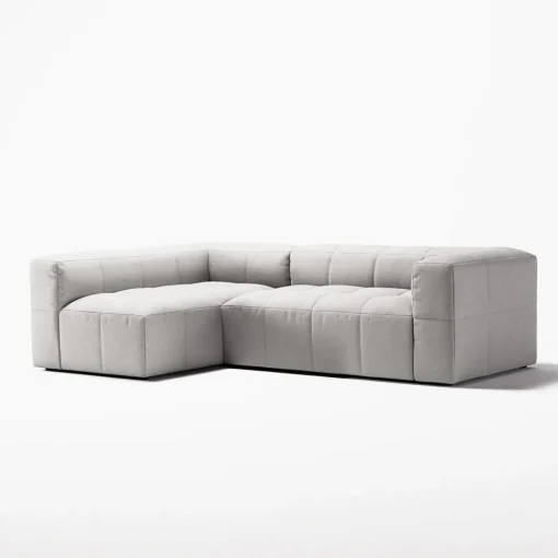 Decotique Mure 3-Personers Sofa Med Divan Venstre Moonwhite