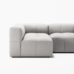Decotique Mure 3-Personers Sofa Med Divan Venstre Moonwhite