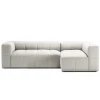 Decotique Mure 3-Personers Sofa Med Divan Højre Steam/Hvid