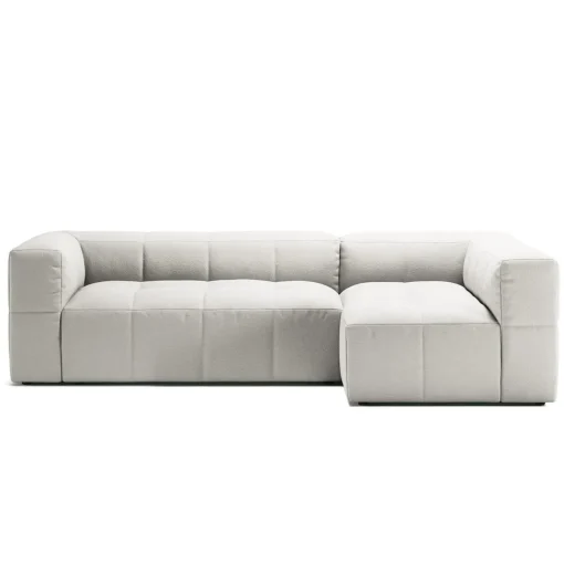 Decotique Mure 3-Personers Sofa Med Divan Højre Steam/Hvid