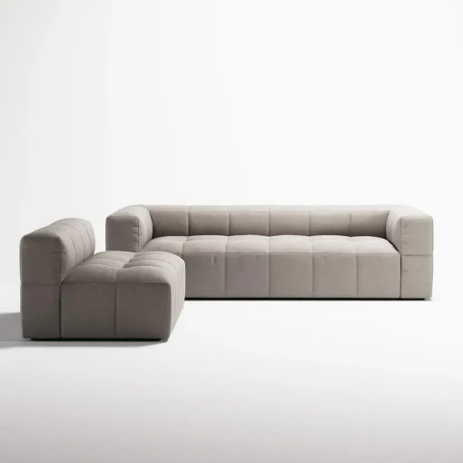 Decotique Mure 3-Personers Sofa Med Åben Ende Højre Sandshell/Beige