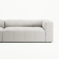 Decotique Mure 4-Personers Sofa Med Åben Ende Højre Steam/Hvid