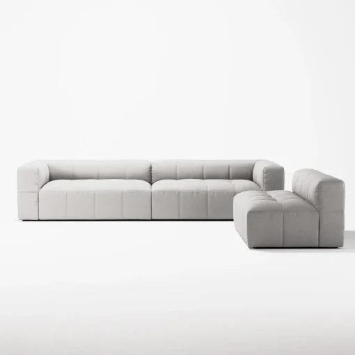 Decotique Mure 4-Personers Sofa Med Åben Ende Venstre Moonwhite