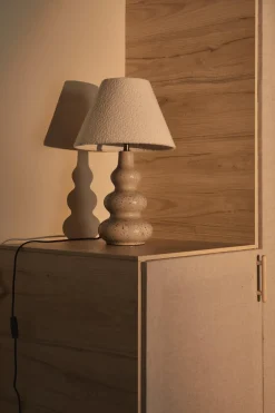 Decotique Pebble Bordlampe Naturlig/Hvid