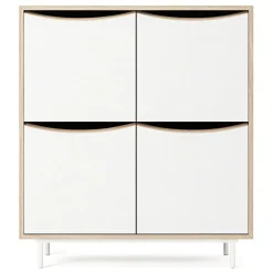 Decotique Sand Skab Hvid/Eg