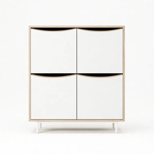 Decotique Sand Skab Hvid/Eg