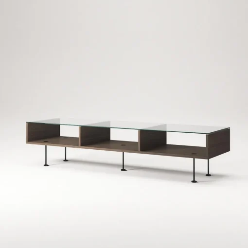 Decotique Vogue Sofabord 45x165 Mørk Eg/Sort