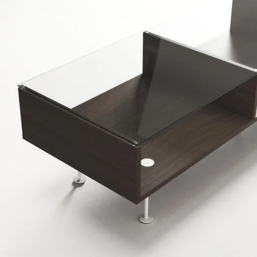Decotique Vogue Sofabord 45x165 Mørk Eg/Hvidt