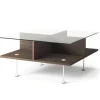Decotique Vogue Sofabord 70x70 Mørk Eg/Hvidt