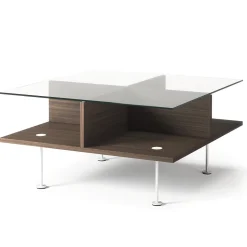 Decotique Vogue Sofabord 70x70 Mørk Eg/Hvidt