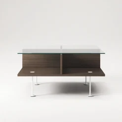 Decotique Vogue Sofabord 70x70 Mørk Eg/Hvidt