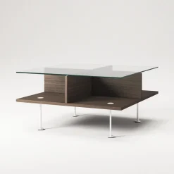 Decotique Vogue Sofabord 70x70 Mørk Eg/Hvidt