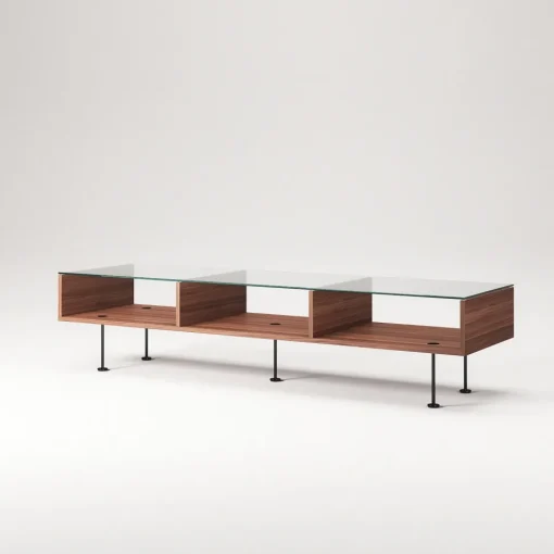 Decotique Vogue Sofabord 45x165 Valnød/Sort