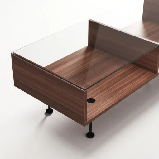 Decotique Vogue Sofabord 45x165 Valnød/Sort