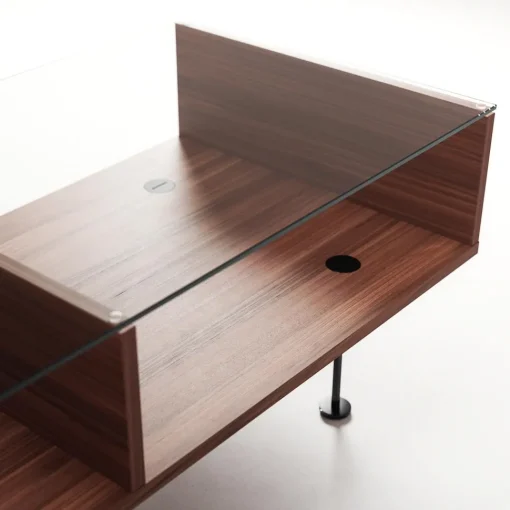 Decotique Vogue Sofabord 45x165 Valnød/Sort