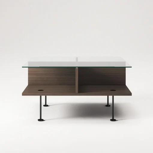 Decotique Vogue Sofabord 70x70 Mørk Eg/Sort