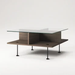 Decotique Vogue Sofabord 70x70 Mørk Eg/Sort