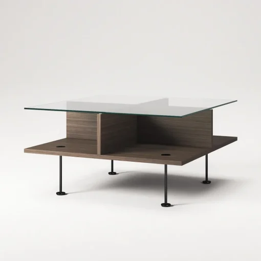 Decotique Vogue Sofabord 70x70 Mørk Eg/Sort
