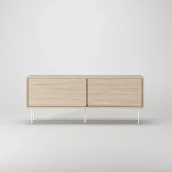 Decotique Vogue TV Bánk Med Ben 136 Hvidpigmenteret Eg/Hvid