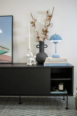Decotique Vogue TV Bánk Med Ben 136 Antracitgrå/Sort