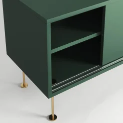 Decotique Vogue TV Bánk Med Ben 180 Grøn/Messing