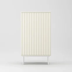 Decotique Wave Skab Med Dør Creme