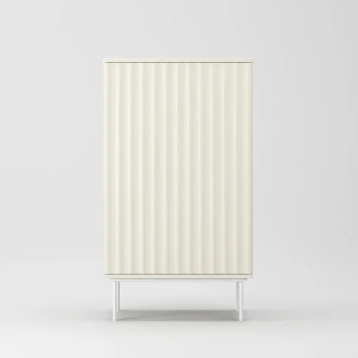 Decotique Wave Skab Med Dør Creme