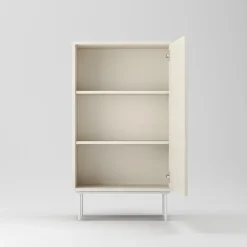 Decotique Wave Skab Med Dør Creme