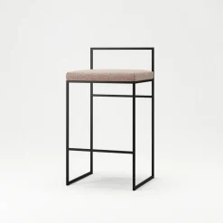 Department Barstol Med Rygstøtte 80 cm Sort/Pale Rose