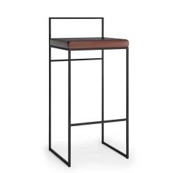 Department Barstol Med Rygstøtte 90 cm Sort/Pacific White