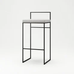 Department Barstol Med Rygstøtte 90 cm Sort/Pacific White