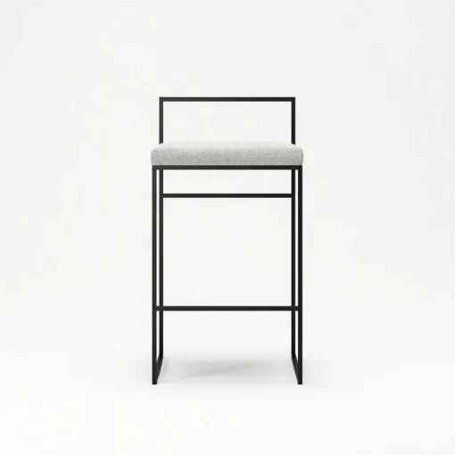 Department Barstol Med Rygstøtte 80 cm Sort/Pacific White