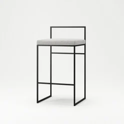 Department Barstol Med Rygstøtte 80 cm Sort/Pacific White