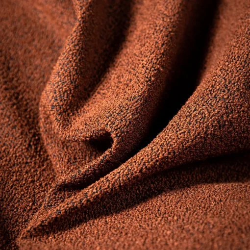 Department Barstol Med Rygstøtte 80 cm Sort/Rust Bouclé