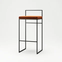Department Barstol Med Rygstøtte 90 cm Sort/Copper Glow Velour