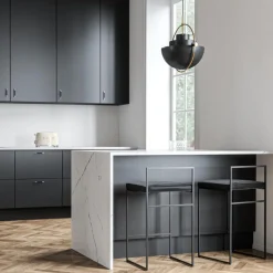 Department Barstol Med Rygstøtte 80 cm Sort/Sort Láder