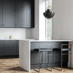 Department Barstol Med Rygstøtte 80 cm Sort/Sort Láder