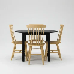Department Wood Spisebordssát Sort/Eg
