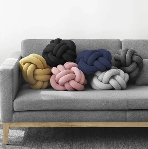 Design House Stockholm Knot Pude Cream