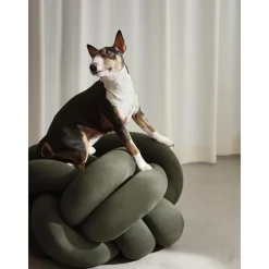 Design House Stockholm Knot Pude XL Forest Green