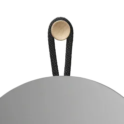 Design House Stockholm Lasso Spejl Rundt Klar/Sort
