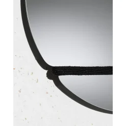 Design House Stockholm Lasso Spejl Rundt Klar/Sort